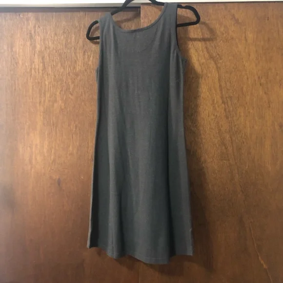 LiViTY Dark Gray (Black) Sleeveless Tee Shirt Dress - Picture 4 of 10